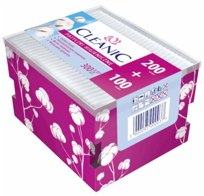 Vat.tyčinky 300ks Cleanic bio